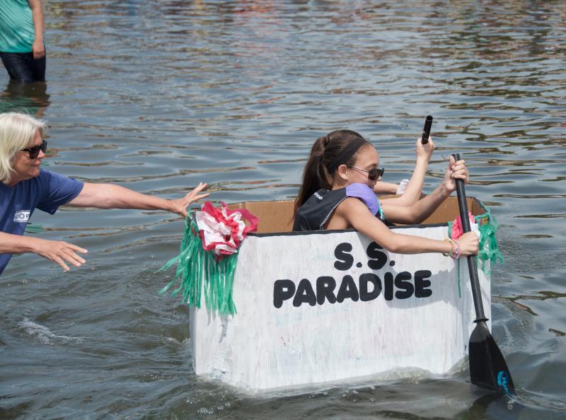 The luxury liner, the S.S. Paradise, sets sail with Bianca Frzier and Jaeda Lopes. BY GEORGIA SPARLING